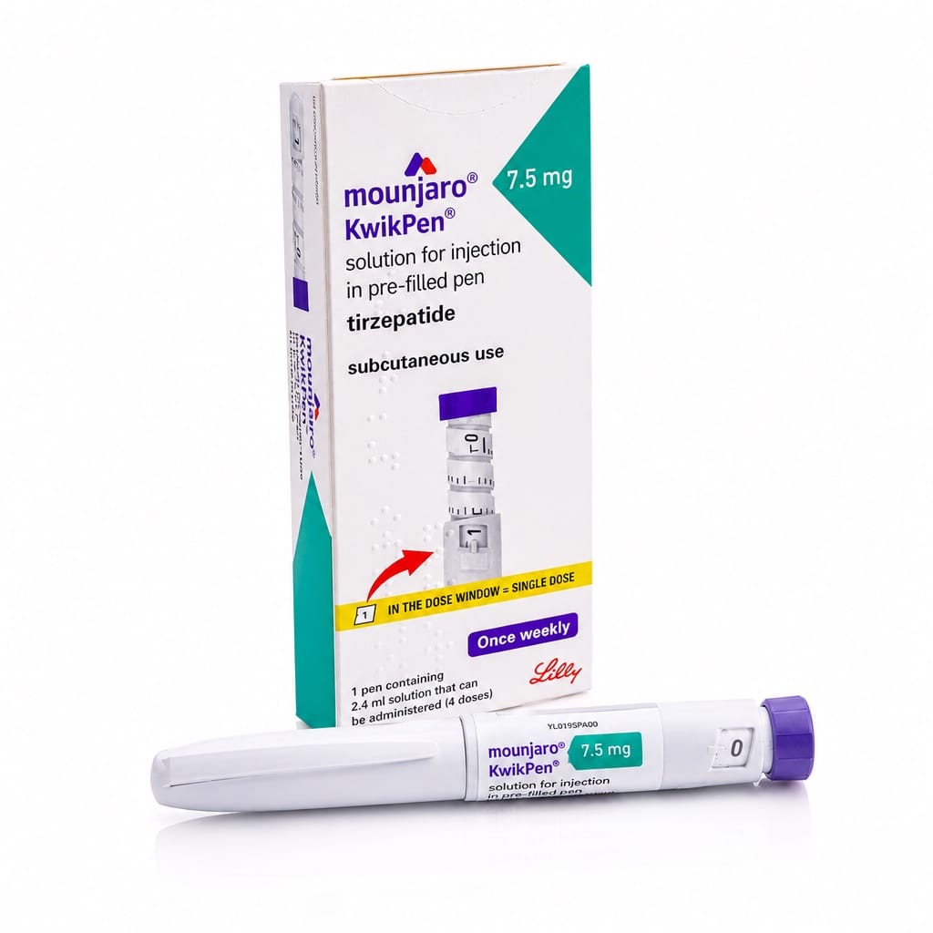 Мунджаро 7.5 мг — упаковка та шприц-ручка KwikPen